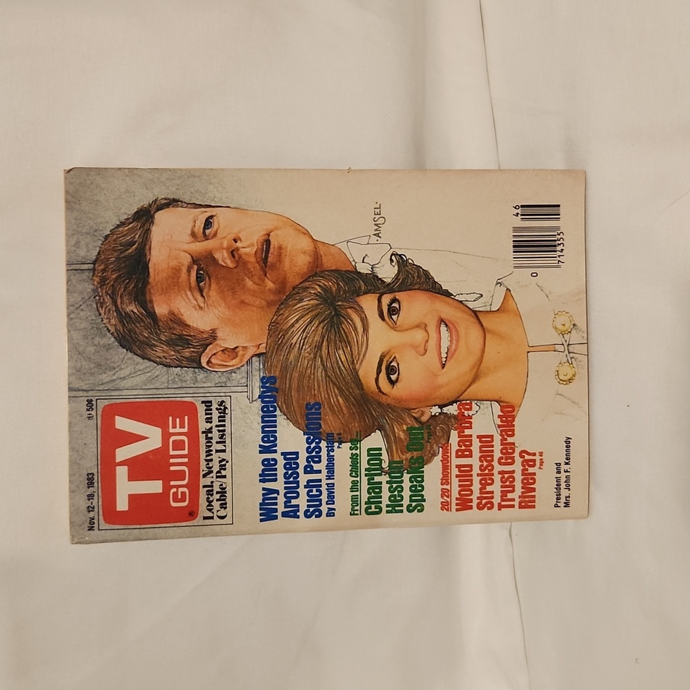 Tv Guide Magazine 1983 The Kennedys John Jacqueline Vintage